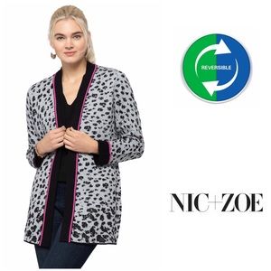 Nic + Zoe Cheetah Jacquard Reversible Card…